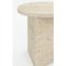 Travertine Prisma Circle 70 Coffe Table by Sebastian Scherer 3