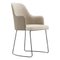 Anna Chair with Armrest and Metal Baseboard by Domkapa 1