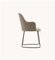 Anna Chair with Armrest and Metal Baseboard by Domkapa 4