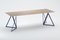 Steel Stand Table 240 Oak by Sebastian Scherer 4