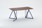 Steel Stand Table 160 in Walnut by Sebastian Scherer 4