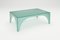 Satin Glass Blue Arc Oblong Coffee Table by Sebastian Scherer 2