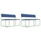 Bancs Trampoline Bleus par Pepe Albargues, Set de 2 1