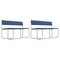 Trampoline Benches in Blue by Pepe Albargues, Set of 2 1