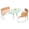 Boomerang Benches in Pink by Pepe Albargues, Set of 2 1