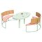 Boomerang Benches in Pink by Pepe Albargues, Set of 2, Image 1
