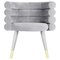 Grey Marshmallow Dining Chair by Royal Stranger 1