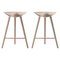 Oak and Copper Counter Stools by Lassen, Set of 2 1