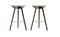 Brown Oak and Stainless Steel Bar Stools by Lassen, Set of 2, Image 2