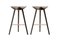 Brown Oak and Copper Bar Stools by Lassen, Set of 2 2