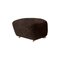 Espresso Natural Oak Sheepskin the Tired Man Footstool by Lassen 2