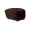 Espresso Natural Oak Sheepskin the Tired Man Fußhocker von Lassen 1