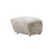 Green Tea Natural Oak Sheepskin the Tired Man Footstool by Lassen 2