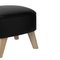 Black Leather and Natural Oak My Own Chair Footstool by Lassen, Image 4