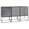 49 Dark Grey Frame Sideboard Trio by Lassen, Image 1