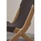 Oiled Oak Black Leather Saxe Chair by Lassen 5