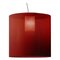 Red Moaré X Pendant Lamp by Antoni Arola 1