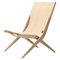 Natural Leather Saxe Chair by Lassen 1