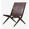 Brown Leather Saxe Chair by Lassen 2