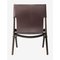 Brown Leather Saxe Chair by Lassen 3