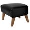 Poggiapiedi My Own Chair di Lassen, stile anni '50, nero, Nevada, Immagine 1