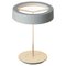 Small White Sin Table Lamp with Shade II by Antoni Arola 1