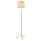 Natural and Brass Pie De Salón G3 Floor Lamp by Jaume Sans 1