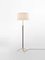 Lámpara de pie Pie De Salón G2 en blanco y latón de Jaume Sans, Imagen 2