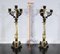 Double-Patina Bronze Candlesticks, Early 19th Century, Set of 2, Image 2