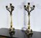 Double-Patina Bronze Candlesticks, Early 19th Century, Set of 2 4