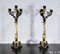 Double-Patina Bronze Candlesticks, Early 19th Century, Set of 2, Image 5