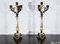 Double-Patina Bronze Candlesticks, Early 19th Century, Set of 2 21