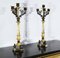 Double-Patina Bronze Candlesticks, Early 19th Century, Set of 2 3