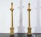Empire Style Giltwood Candleholder Table Lamps, 19th Century, Set of 2 15