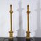 Empire Style Giltwood Candleholder Table Lamps, 19th Century, Set of 2 2