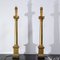 Lámparas de mesa estilo Imperio de madera dorada, siglo XIX. Juego de 2, Imagen 5