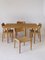 Oak Model 71 Chairs & Table Dining Set by Niels Møller for J.L. Moller, 1960s 6