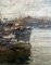 Ezelino Briante, Boote im Hafen von Genua, 1960er, Öl auf Holz, gerahmt 5