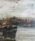 Ezelino Briante, Boats in the Port of Genoa, 1960s, Oil on Wood, Framed 7