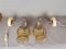 Eastern European Amber Glass Swan Neck Wall Sconces, 1985, Set of 2 8
