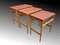 Nesting Tables by Hans J. Wegner for Andreas Tuck, Denmark, 1950s, Set of 3 14