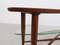 Vintage Teak Couchtisch mit Glasablage 9