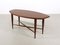 Vintage Teak Couchtisch mit Glasablage 4