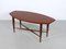 Vintage Teak Coffee Table with Glass Magazine Shelf, Image 1