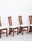 Bentwood and Fabric Chairs, 1970s, Set of 4 5