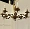 French Rococo Gilded Brass 8-Branch Chandelier, Image 3