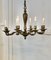 French Rococo Gilded Brass 8-Branch Chandelier, Image 6