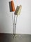 Mid-Century Floor Lamp in Brass with Fiberglass Shades attributed to Cosack, 1950s, Image 3