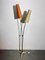 Mid-Century Floor Lamp in Brass with Fiberglass Shades attributed to Cosack, 1950s 1