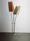 Mid-Century Floor Lamp in Brass with Fiberglass Shades attributed to Cosack, 1950s 4